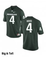 Men's C.J. Hayes Michigan State Spartans #4 Nike NCAA Green Big & Tall Authentic College Stitched Football Jersey NB50F73FE